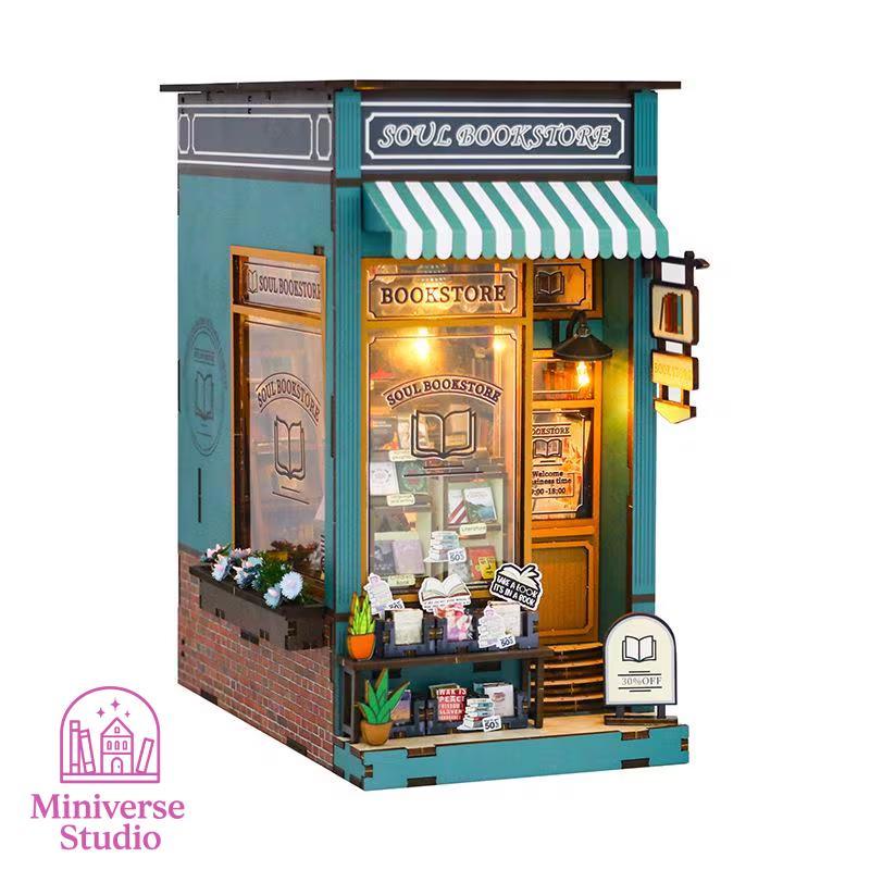 Book Nook DIY – Librería 3D con luz LED - Miniverse Studio