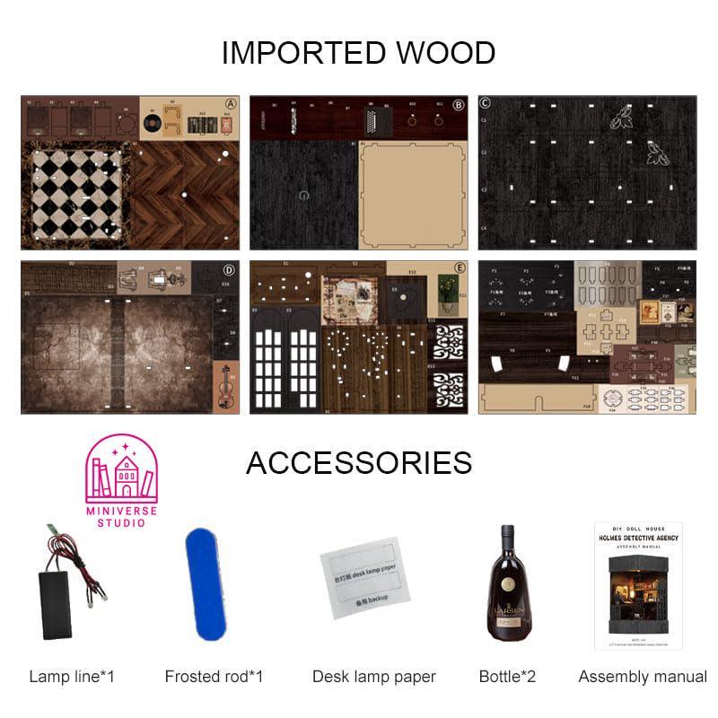 Book Nook Kit DIY - Agencia de Detectives del Siglo XIX - Miniverse Studio