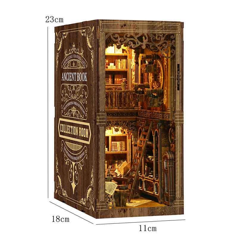 Book Nook Kit DIY - Sala de Colección de Libros Antiguos en Miniatura - Miniverse Studio