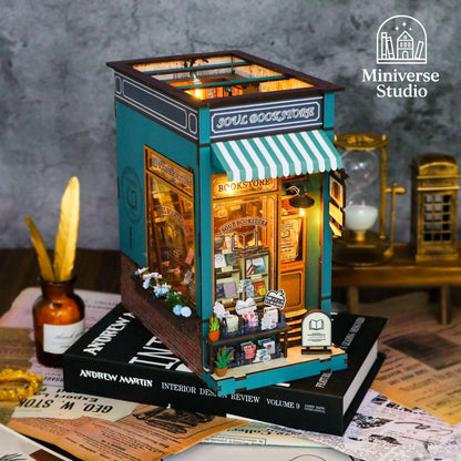 Book Nook DIY – Librería 3D con luz LED - Miniverse Studio
