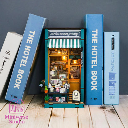 Book Nook DIY – Librería 3D con luz LED - Miniverse Studio