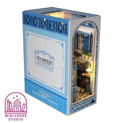 Book Nook Kit DIY Reino de brisa marina | Miniatura Mediterránea - Miniverse Studio