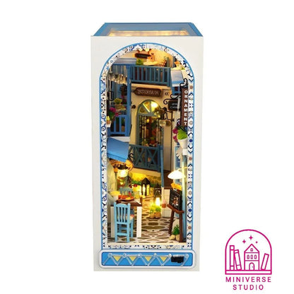 Book Nook Kit DIY Reino de brisa marina | Miniatura Mediterránea - Miniverse Studio