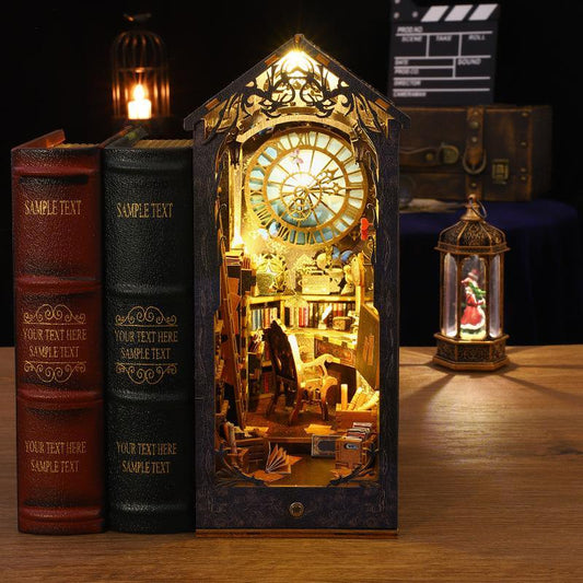 Book Nook DIY – SL07 Agencia de Detectives – Diorama con Muebles, Luces y Manual en Inglés - Miniverse Studio