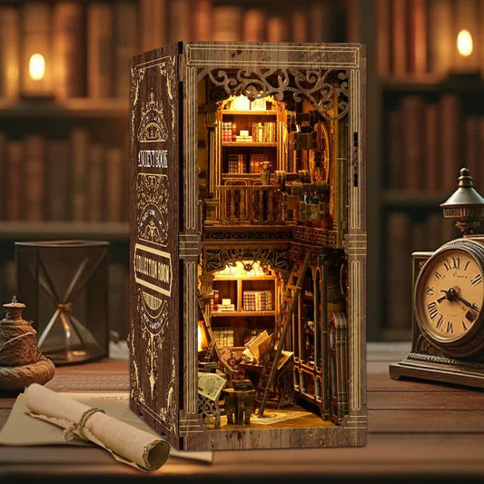 Book Nook Kit DIY - Sala de Colección de Libros Antiguos en Miniatura - Miniverse Studio
