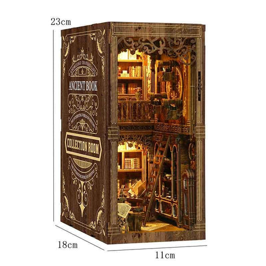 Book Nook Kit DIY - Sala de Colección de Libros Antiguos en Miniatura - Miniverse Studio